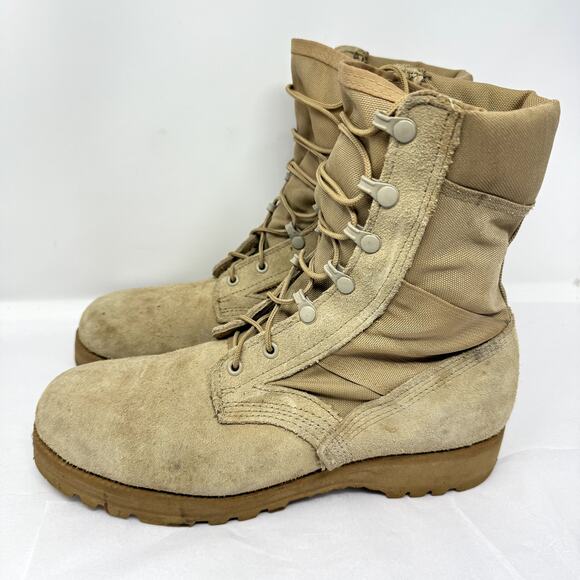 Altama Combat Boots Vibram Sole Tan Military Issue Men’s 10.5R Suede Tactical - Picture 4 of 12
